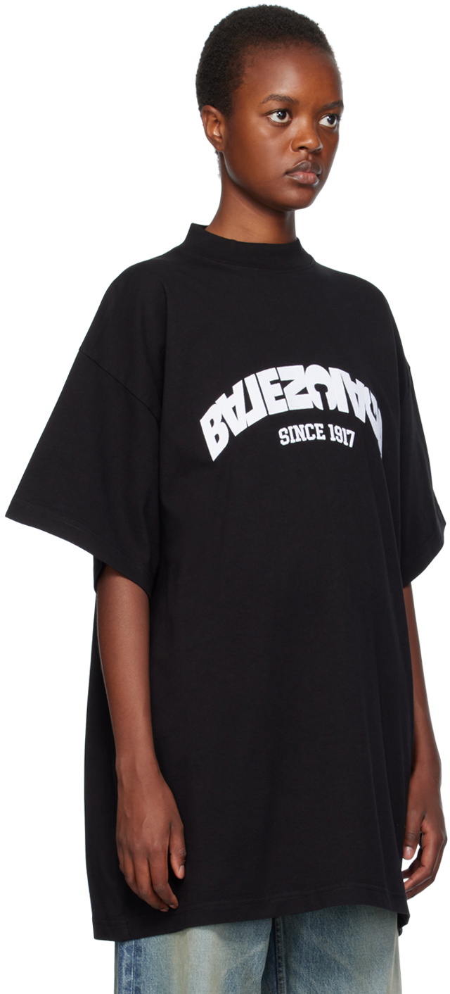 Balenciaga Black Back Flip T-Shirt Balenciaga