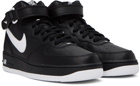Nike Black Air Force 1 '07 Mid Sneakers