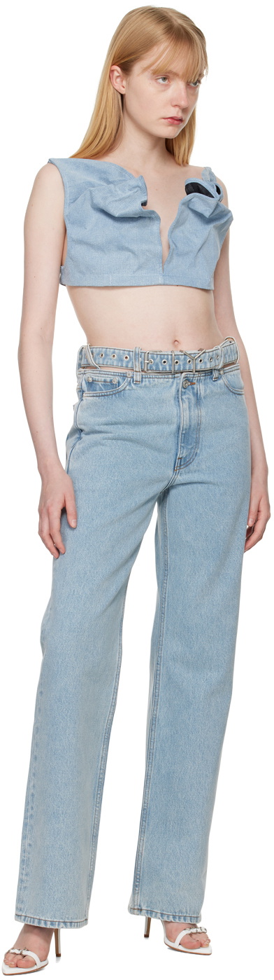 Y/Project Blue Y Belt Jeans