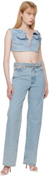 Y/Project Blue Y Belt Jeans