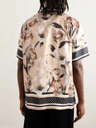 Dolce&Gabbana - Camp-Collar Floral-Print Silk-Twill Shirt - Neutrals