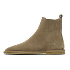 Saint Laurent Beige Suede Nino Chelsea Boots