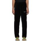 Doublet Black Lined Chaos Embroidery Lounge Pants