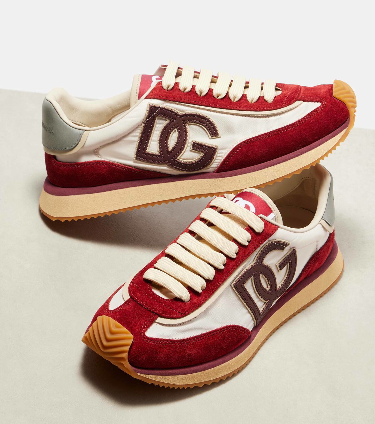 Dolce&Gabbana DG Cushion suede-trimmed sneakers Dolce & Gabbana