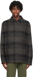 Ralph Lauren Purple Label Gray Check Jacket