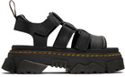 Dr. Martens Black Mattison 3 Strap Sandals