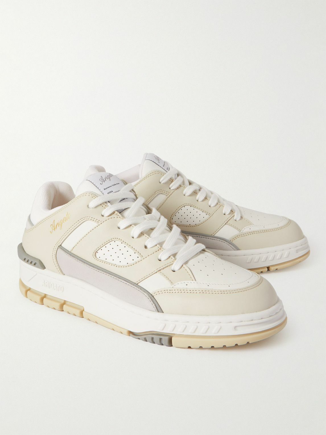 Axel Arigato - Area Lo Mesh-Trimmed Leather Sneakers - White