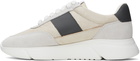 Axel Arigato Beige & Gray Genesis Vintage Sneakers