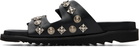 Toga Virilis Black Buckle Sandals