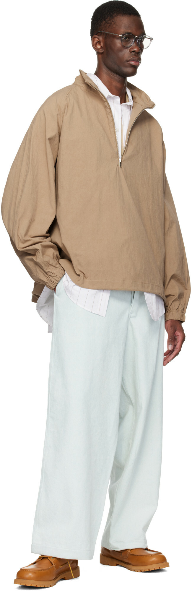 colbo Beige Half Zip Raglan Jacket
