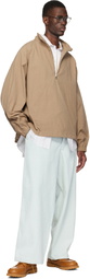 colbo Beige Half Zip Raglan Jacket