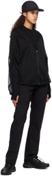 POST ARCHIVE FACTION (PAF) Black Paneled Long Sleeve T-Shirt