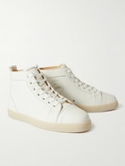 Christian Louboutin - Louis Orlato Full-Grain Leather High-Top Sneakers - White