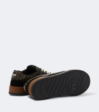 Fendi Fendi Match FF Zucca suede-trimmed sneakers
