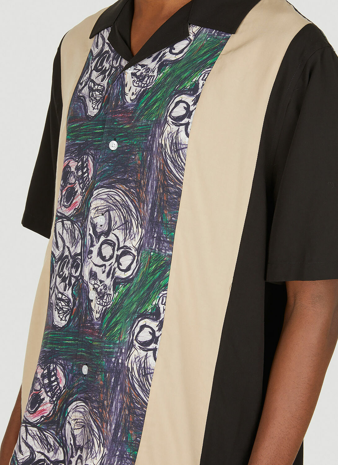 P.A.M. Skulls Bowling Shirt