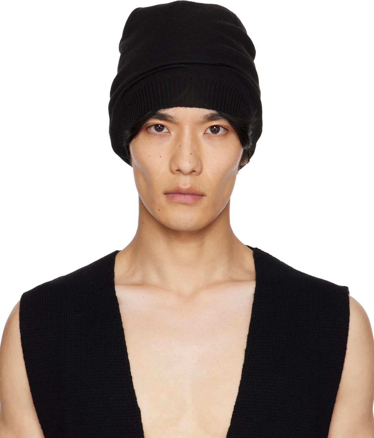 Rick Owens Black Concordians Medium Beanie