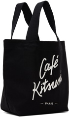 Maison Kitsuné Black Mini 'Cafe Kitsuné' Tote