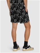 REPRESENT Initial Embroidered Cotton Shorts