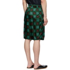 Dries Van Noten Green Piene Shorts