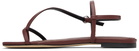 Aeyde Burgundy Ella Square-Toe Sandals