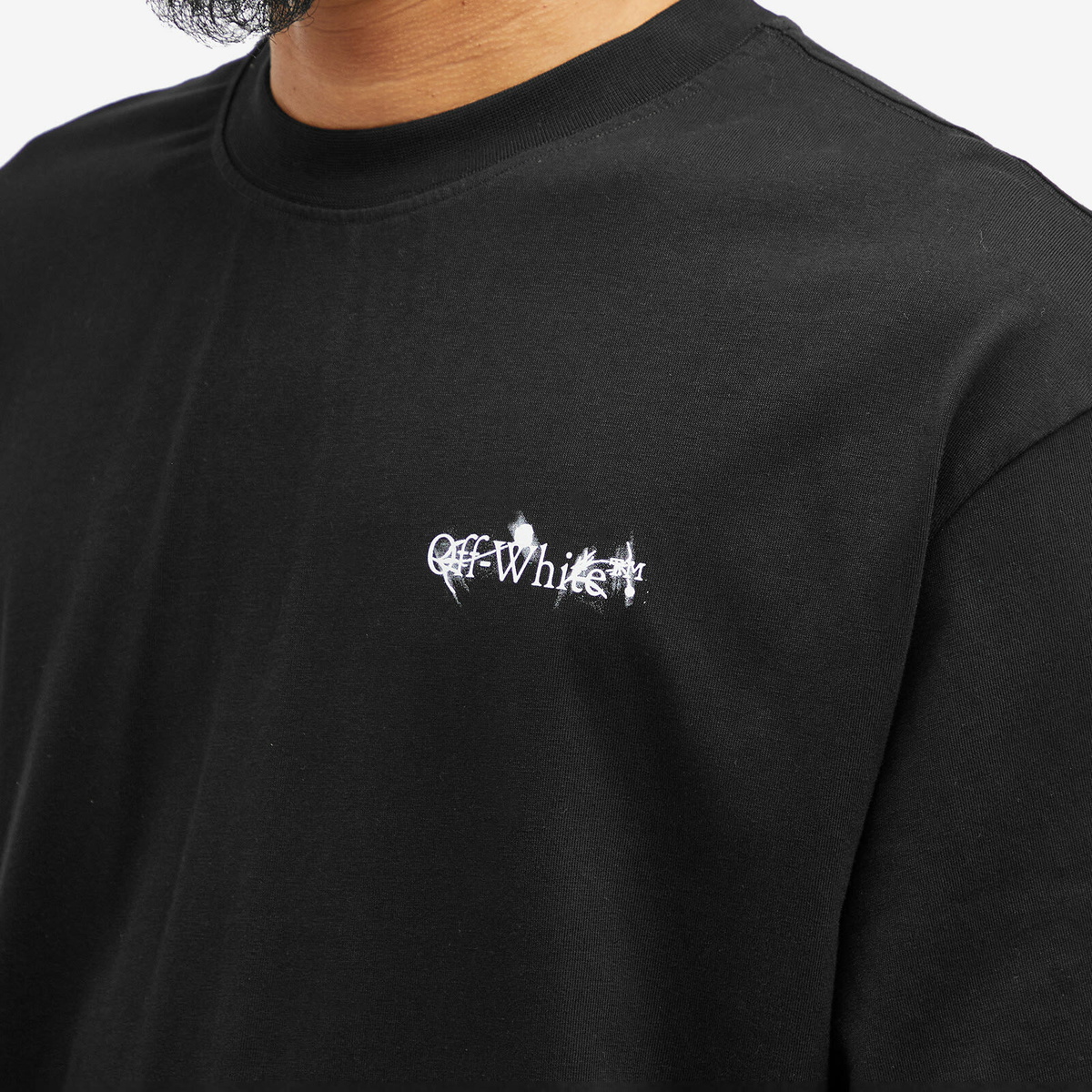 Off-White Men's Flower Arrow Skate T-Shirt in Black Off-White