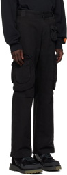 Heron Preston Black Button Cargo Pants