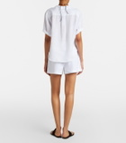 Velvet Sutton linen shorts