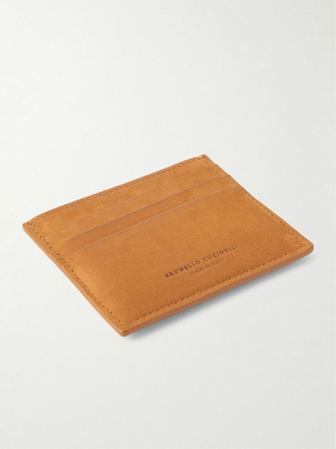 Brunello Cucinelli - Logo-Debossed Leather Cardholder