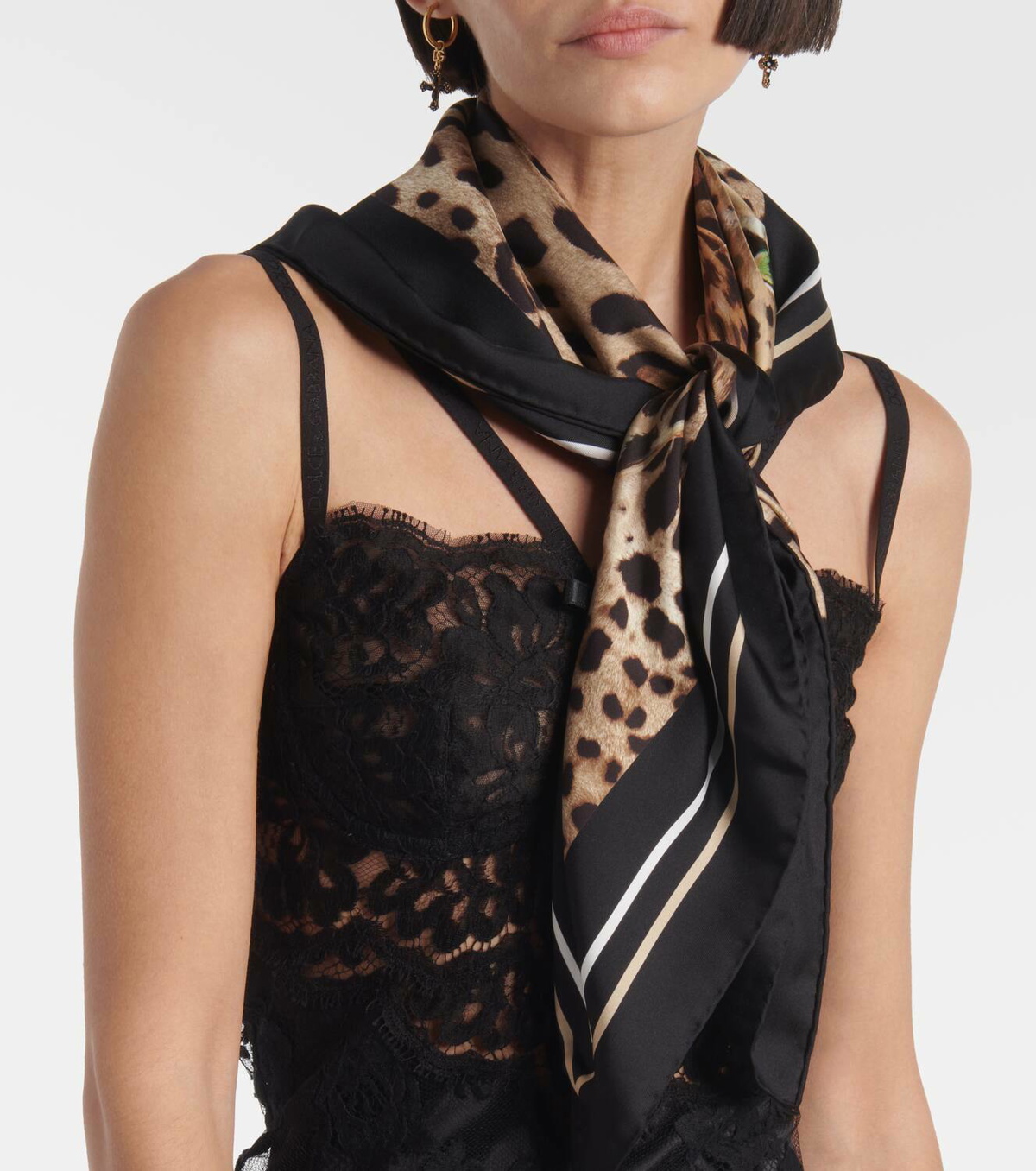 Dolce&Gabbana Leopard-print silk scarf Dolce & Gabbana