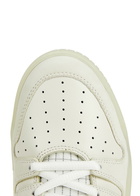 Moncler Pivot Panelled Nubuck Hi-top Sneakers, Sneakers, Round toe White And Black 5, Moncler Trainers, Leather