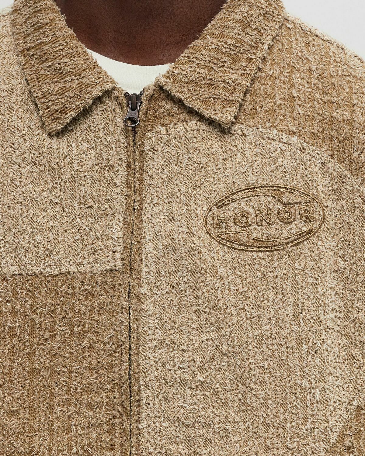 Honor The Gift GROOVE PANEL JACKET Beige Mens Track Jacket