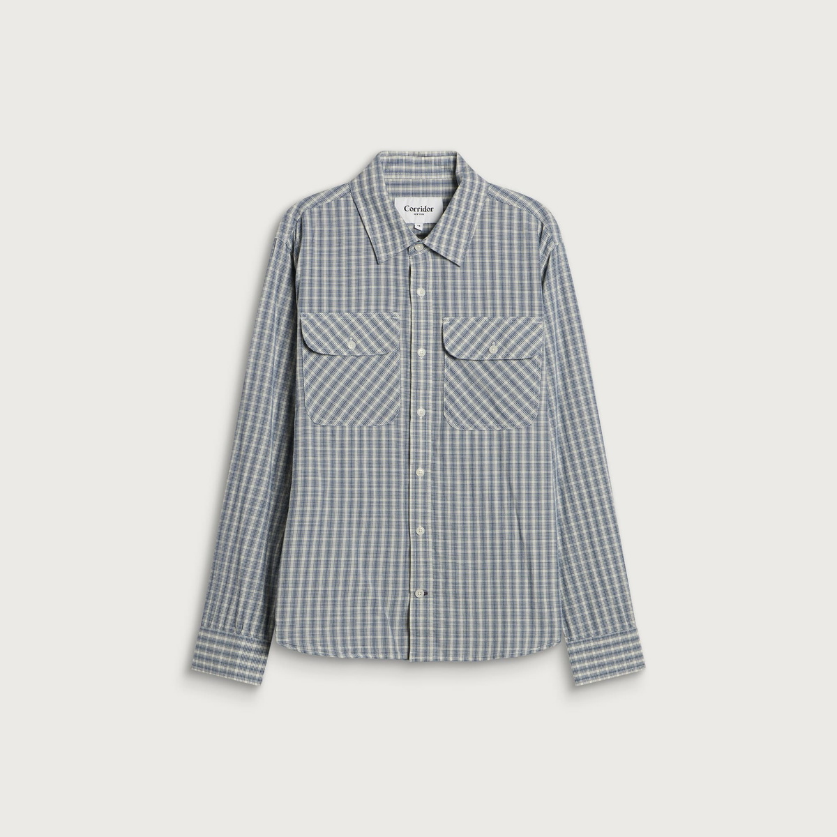 Corridor Men's Americana Check LS in Blue