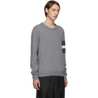 Maison Margiela Grey Stripes Crewneck Sweater