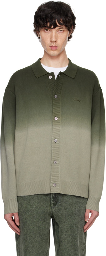 Photo: Dime Green Dipped Cardigan