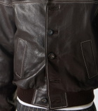 Wales Bonner Time leather jacket