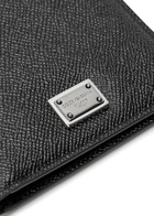 Dolce & Gabbana Logo Pebbled Leather Wallet - Black - One Size