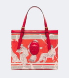 Versace Rivière Mini printed canvas shopper