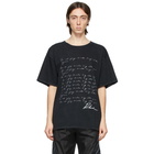 Rhude Black Script Phrase T-Shirt