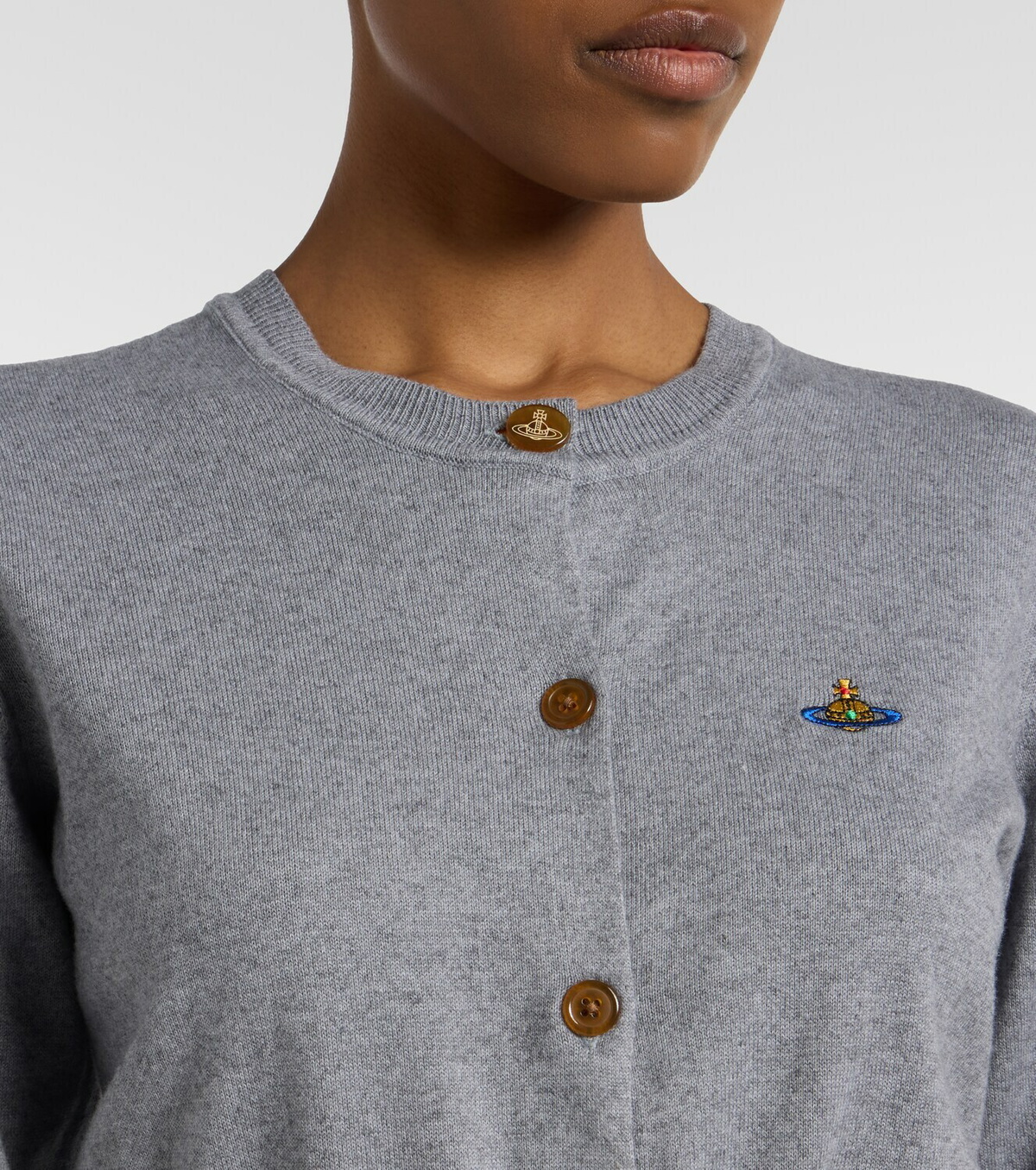 Vivienne Westwood Bea cropped cotton and cashmere cardigan