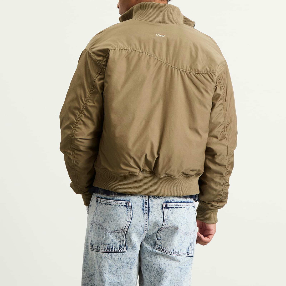 Dime Men's Insulated Bomber Jacket in Khaki