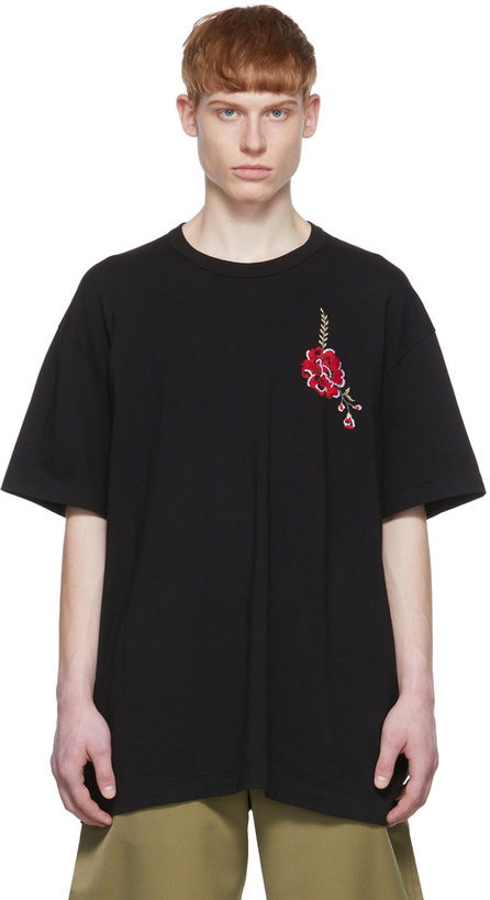 Photo: Comme des Garçons Homme Plus Black Cotton T-Shirt