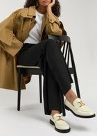 Chloe Marcie Patent Leather Loafers White