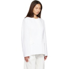 TOTEME White Jacquard Cotton Blazer