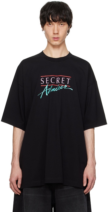 Photo: VETEMENTS Black 'Secret Admirer' T-Shirt