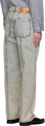 AFTER PRAY Blue Line Panel Jeans