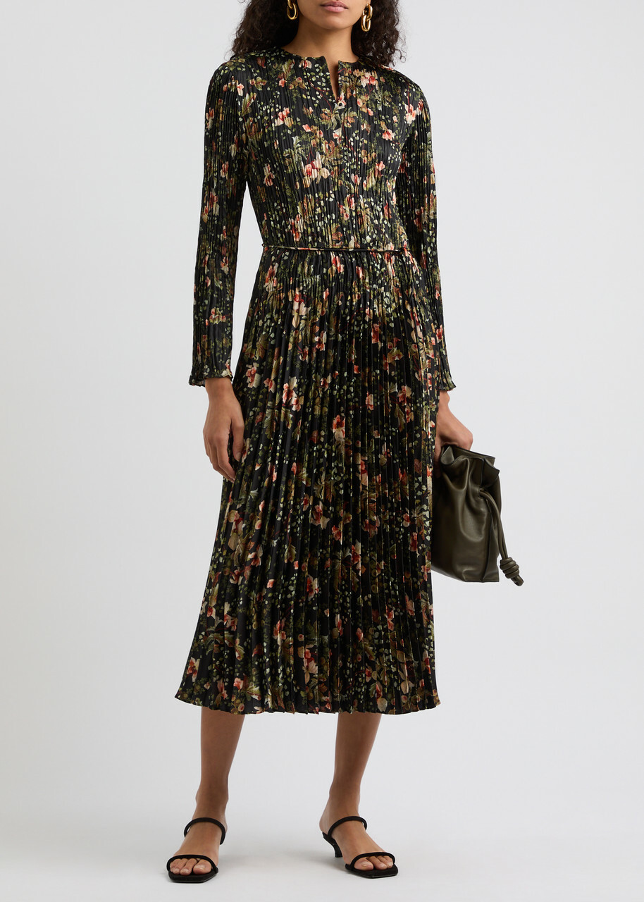 open lace back dress Vidri Cotton Cami Dress - Camellia Floral Sleeveless Midi Dress