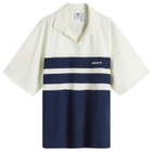 Adidas Women's Polo S/S Shirt in Off White/Night Indigo