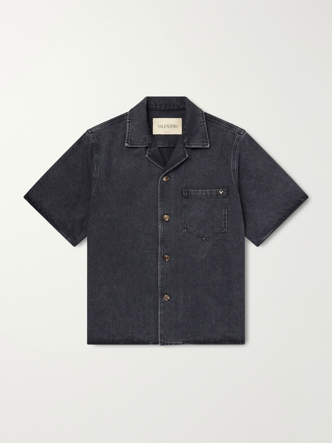Valentino Garavani - VGold Denim Shirt - Gray