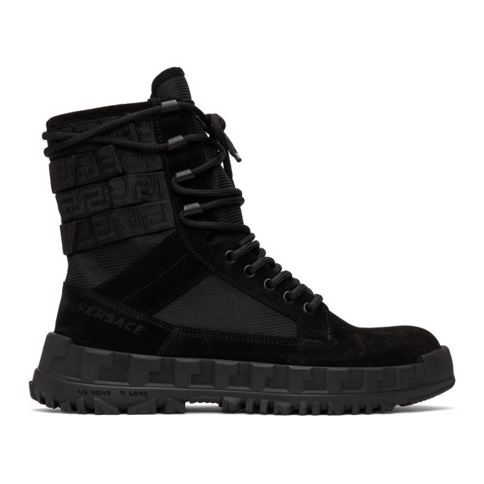 Photo: Versace Black High Sneaker Boots