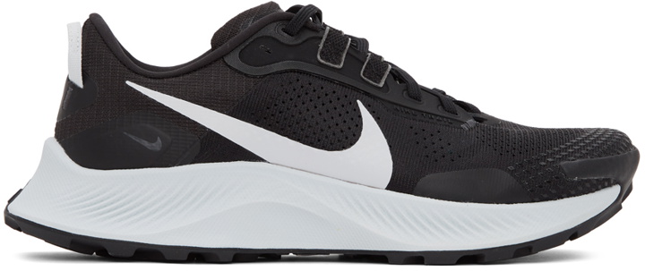 Photo: Nike Black & White Pegasus Trail 3 Sneakers